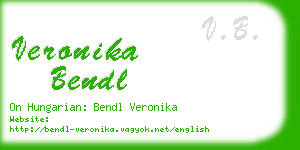 veronika bendl business card